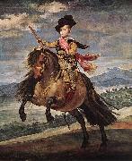 VELAZQUEZ, Diego Rodriguez de Silva y Prince Baltasar Carlos on Horseback kh oil painting artist